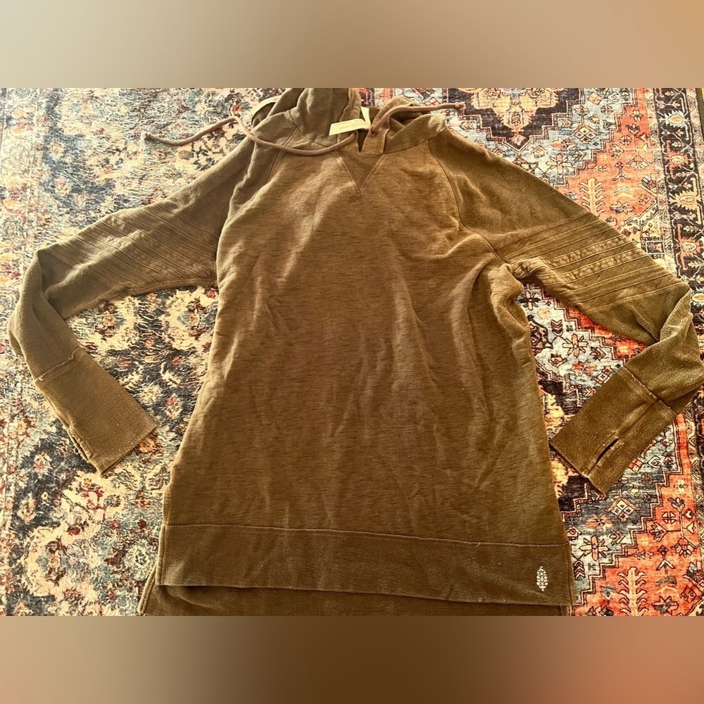 Free people movement green hoodie size small soft
